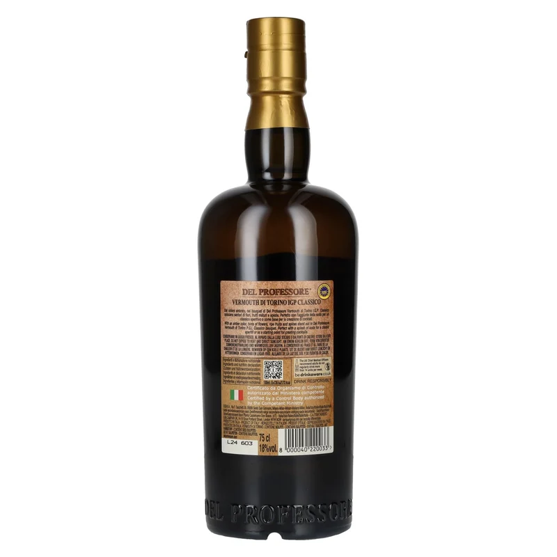Del Professore Vermouth di Torino CLASSICO 18% Vol. 0,75l