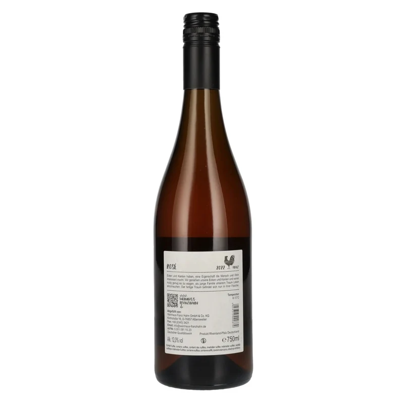 Franz Hahn Rosé 2022 12% Vol. 0,75l