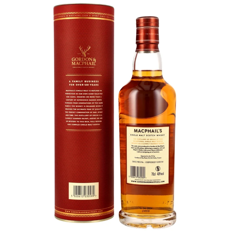 MacPhail's 15 Years Old Gordon & MacPhail 40% 0,7l