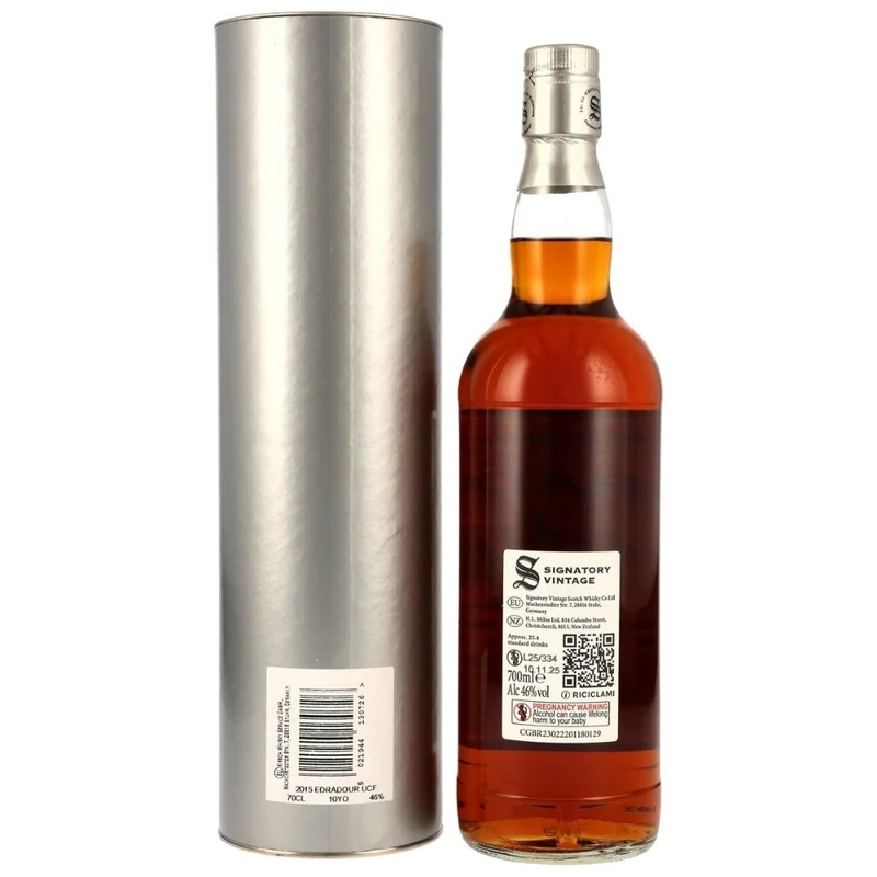 Edradour 10 Jahre 2015/2025 Oloroso Butt #309 Signatory Vintage 46% 0,7l