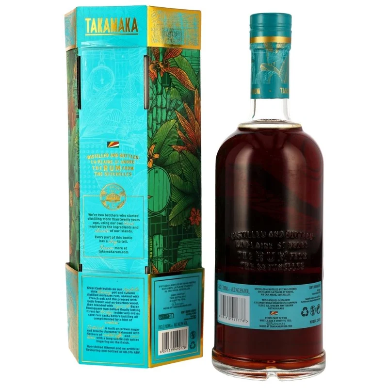 Takamaka Kreol Cask Seychelles Reserve Dark Rum 40,3% 0,7l