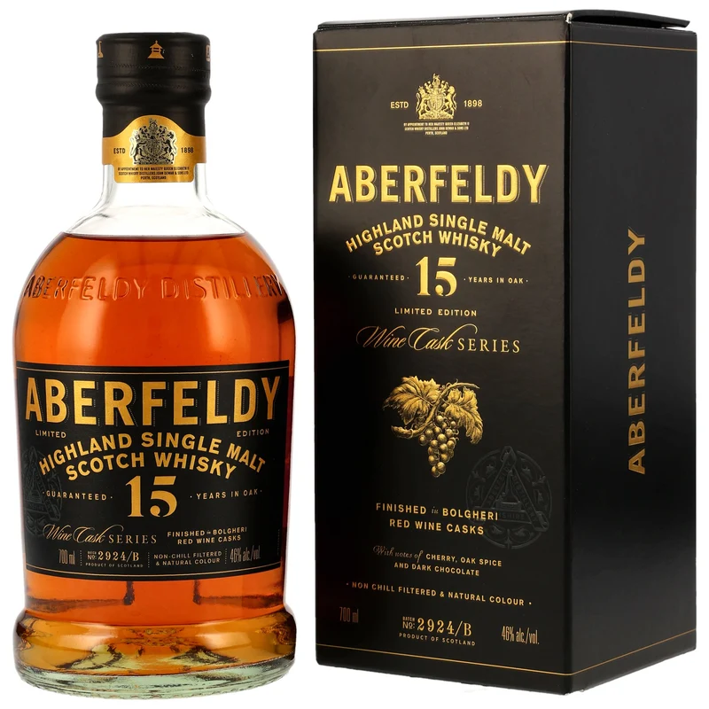 Aberfeldy 15 Jahre Bolgheri Wine Casks Finish 46% 0,7l