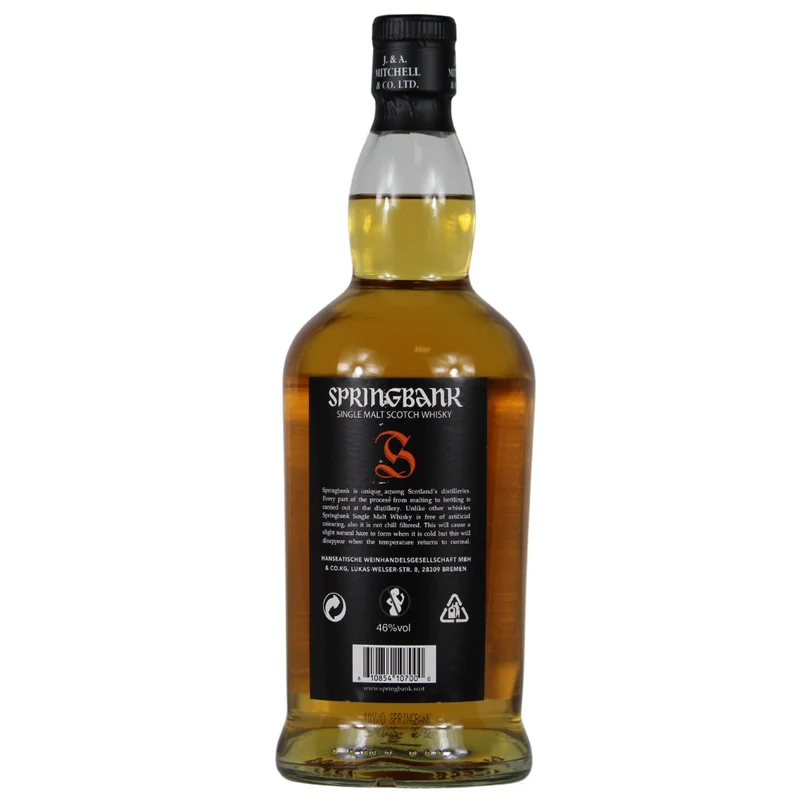 Springbank 10 Jahre 25/182 46% 0,7l