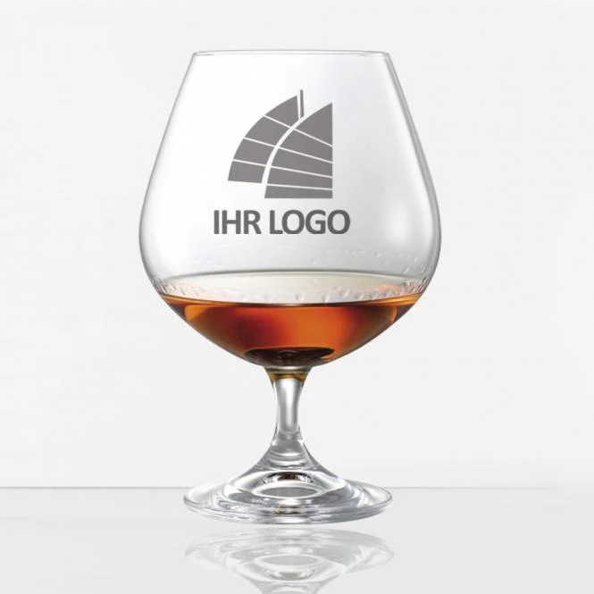 Cognacschwenker / Cognacglas / Weinbrandglas mit Gravur deines Logos / Designs