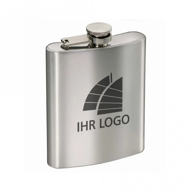 Flachmann mit Gravur deines Logos / Designs
