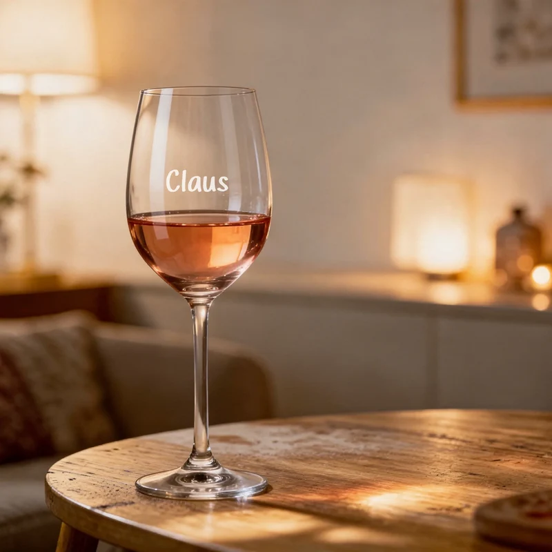 Bree-Weinset Glas und Holzbox zum Geburtstag personalisiert