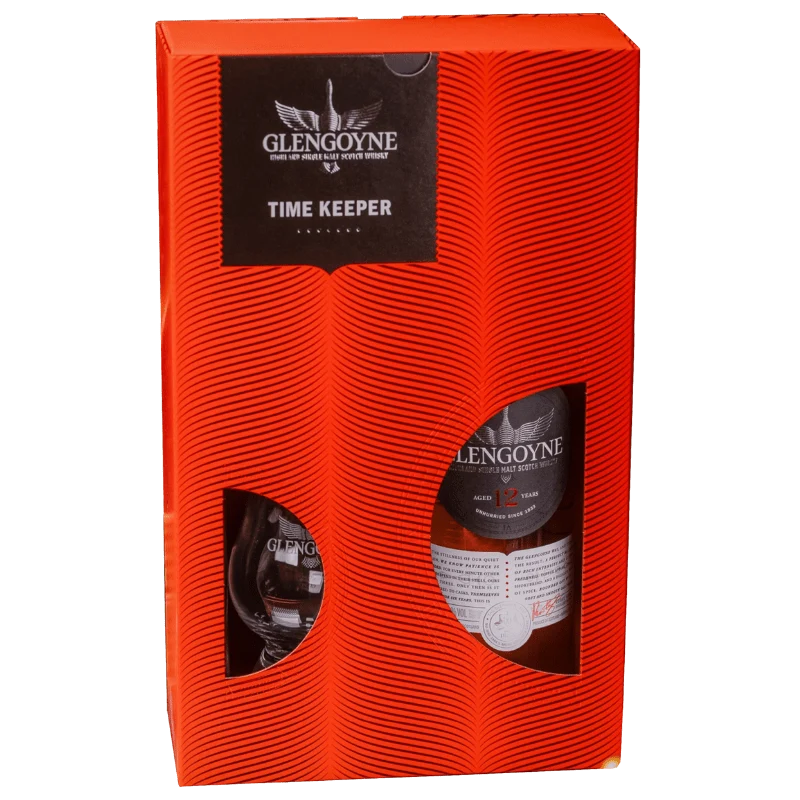 Whisky Glengoyne 12 Year Old Time Keeper Geschenkpaket mit Glas