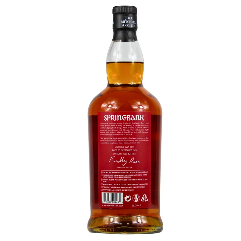 Springbank 10 Jahre Amontillado Limited Edition 55% 0,7l