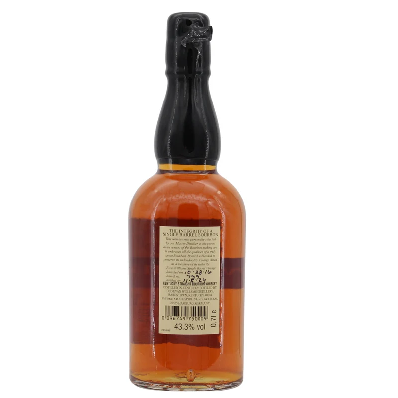 Evan Williams Single Barrel 8 Jahre 2016-2024 Cask #779 43,3% 0,7l