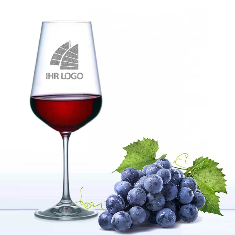 Weinglas mit Gravur deines Logos / Designs 350 ml