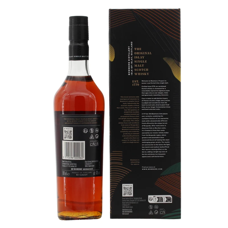 Bowmore 19 Jahre Pinot Noir Cask Finish 43% 0,7l
