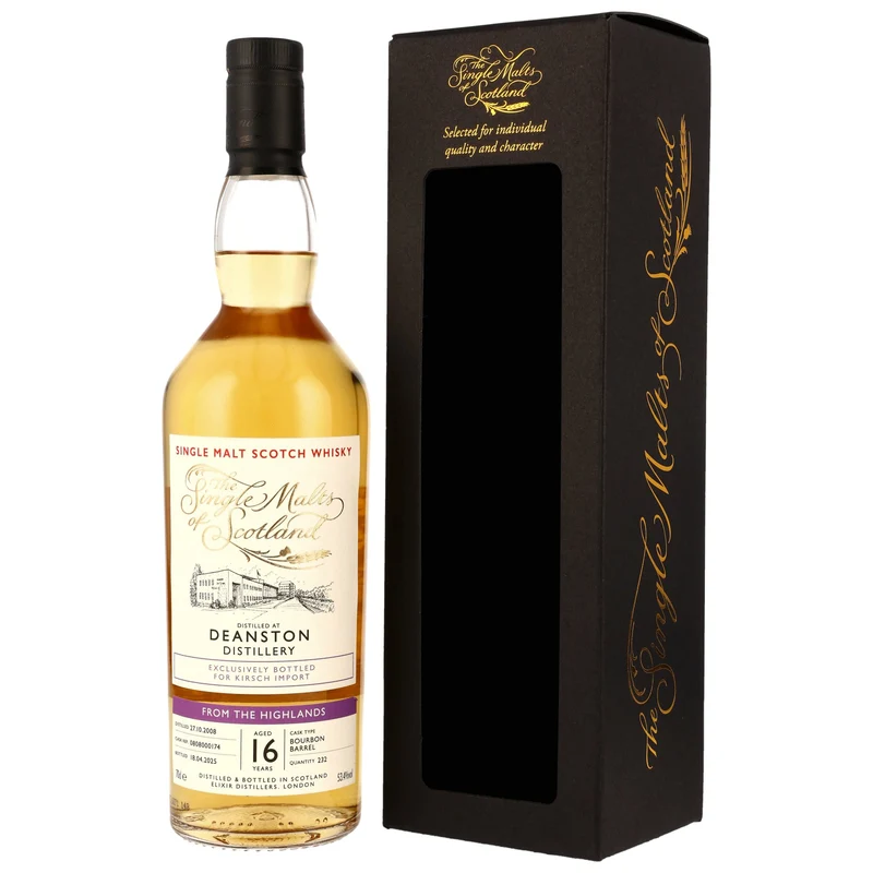 Deanston 16 Jahre 2008/2025 Bourbon Barrel #0808000174 SMoS Kirsch 53,4% 0,7l