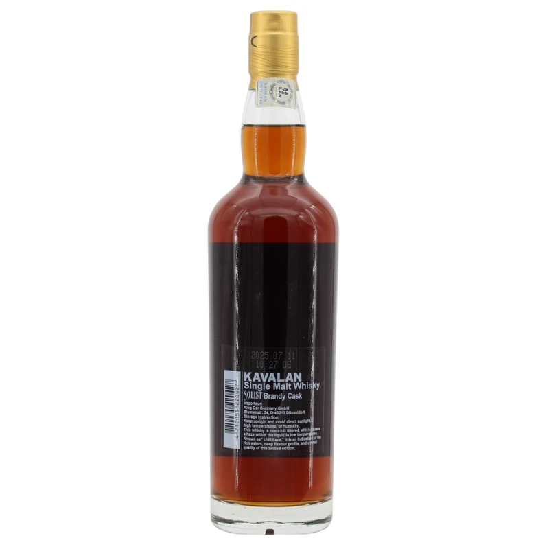 Kavalan 8 Jahre 2017/2025 Solist Brandy Single Cask Strength 54,8% 0,7l