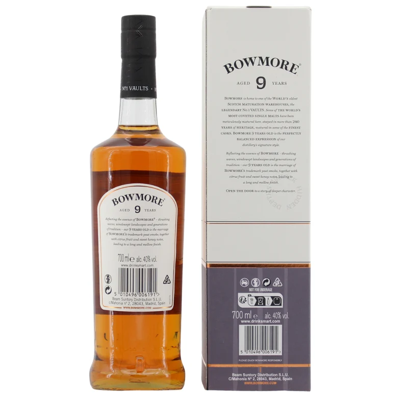 Bowmore 9 Jahre 40% 0,7l