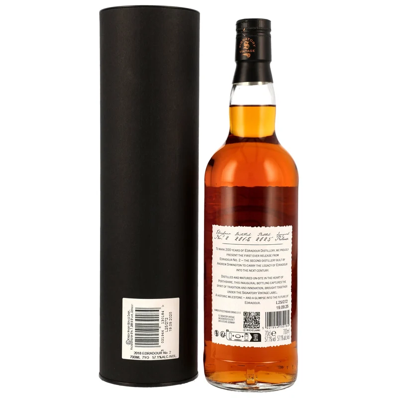 Edradour No. 2 7 Jahre 2018/2025 Inaugural Release SV 57,1% 0,7l