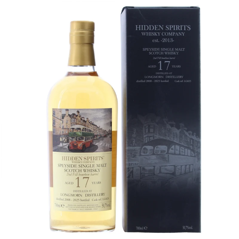 Longmorn 17 Jahre Bourbon Barrel Single Cask #LG825 Hidden Spirits 50,7% 0,7l