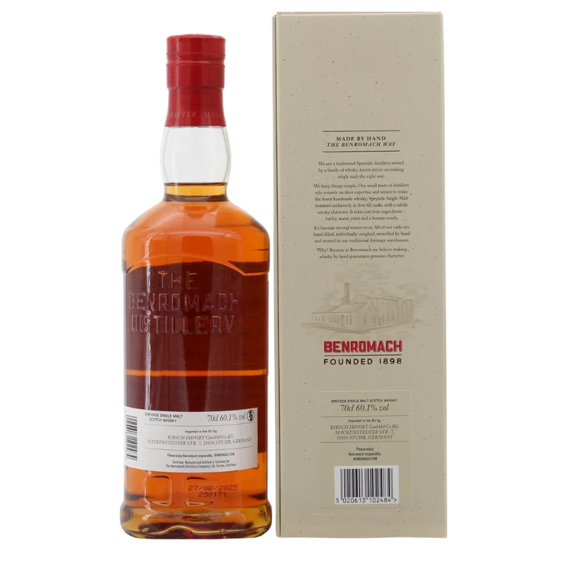 Benromach 12 Jahre 2012/2025 1st Fill Bordeaux Wine Cask #627 60,1% 0,7l