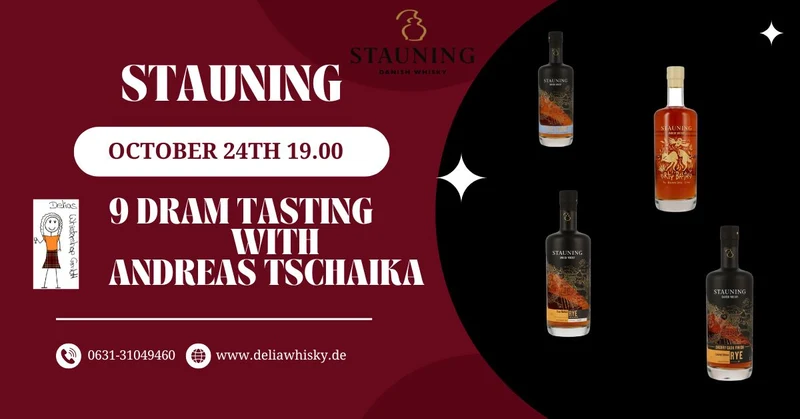Stauning Whisky Tasting mit Adreas Tschaika 9x2cl 24. Oktober 2025 19.00 Uhr