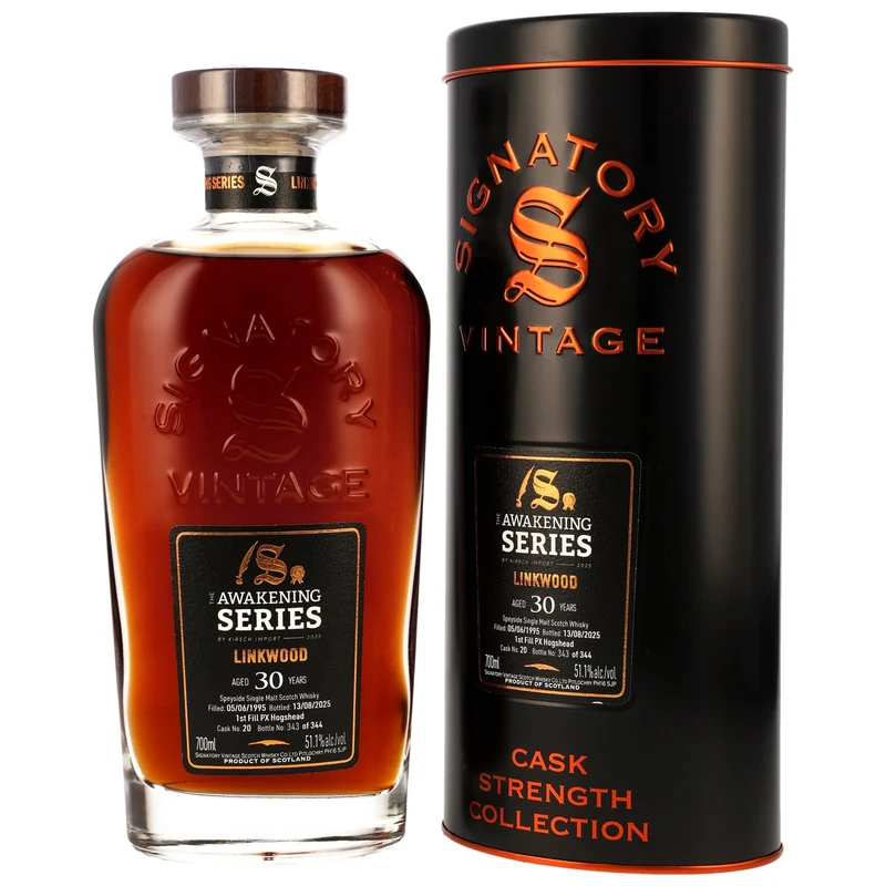 Linkwood 30 Jahre 1995/2025 Awakening Series 1st Fill PX Cask #20 Sig CS 51,1% 0,7l