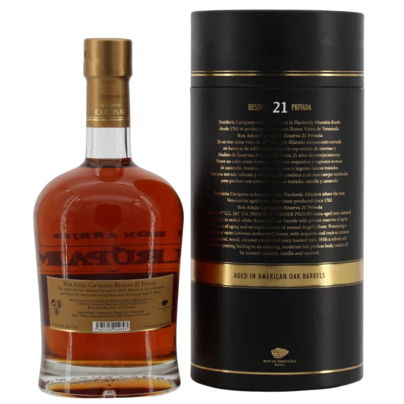 Ron Anejo Carupano Reserva Privada 21 Jahre 40% 0,7l