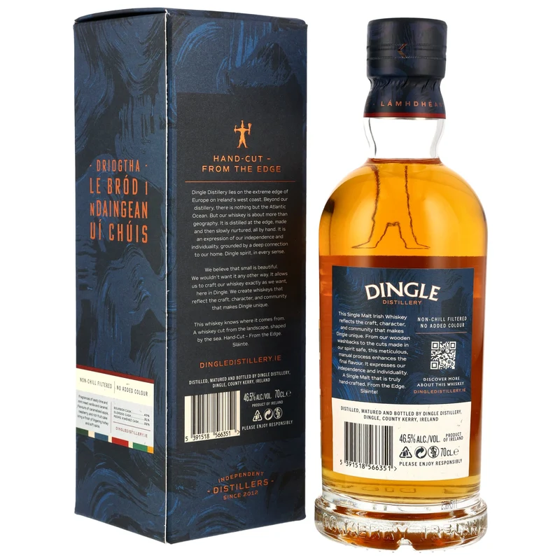 Dingle Irish Single Malt Bourbon, Oloroso & PX Sherry Cask 46,5% 0,7l