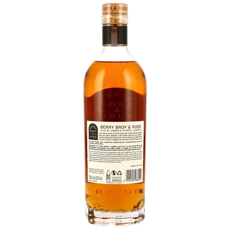 Sutherland Vintage 24 Jahre 2000/2024 Berry Bros & Rudd Quarter Cask Finish #14337 52% 0,7l