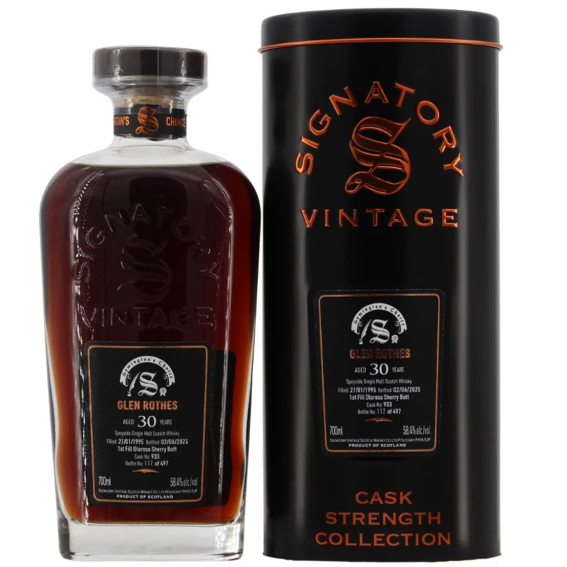 Glenrothes 30 Jahre SV 1st Fill Oloroso Sherry Butt #933 58,4% 0,7l
