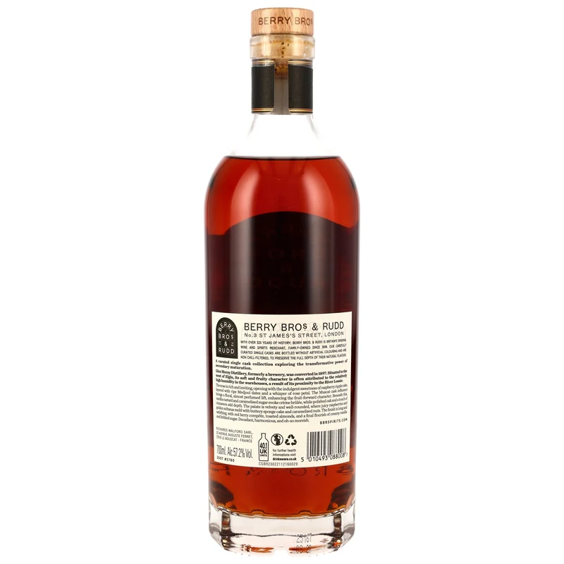Glen Moray 2007/2025 18 Jahre Berry Bros & Rudd Muscat Finish #5780 57,2% 0,7l