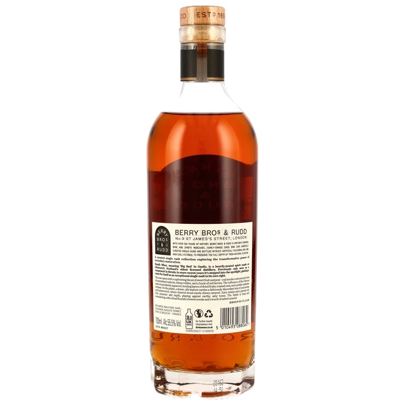 Ruadh Mhor (Glenturret) 2010/2025 15 Jahre Berry Bros & Rudd Oloroso Sherry Finish #8027 55,5% 0,7l