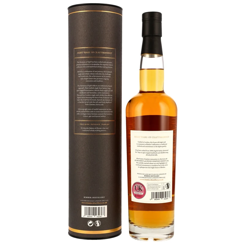 Bimber Harmony of Eight 8 Jahre Bourbon & PX Casks 50% 0,7l