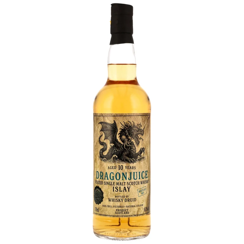 Dragonjuice Islay 10 Jahre Batch #1 Whisky Druid 49,2% 0,7l