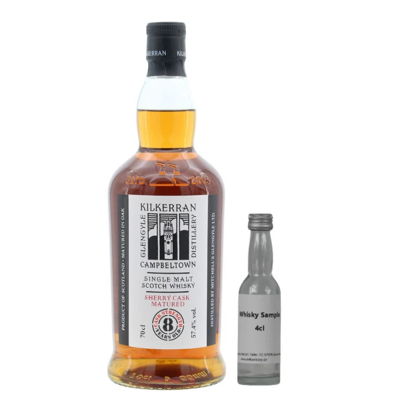SAMPLE 4cl Kilkerran 8 Jahre 2024 Release Sherry Cask Strength 57,4%