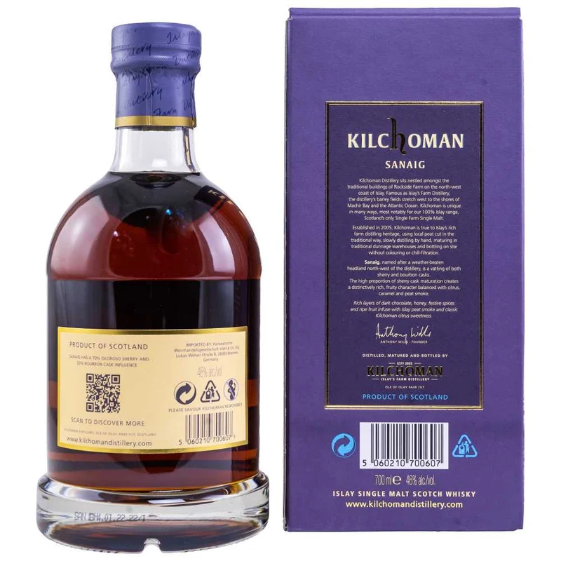Kilchoman Sanaig 46% 0,7l