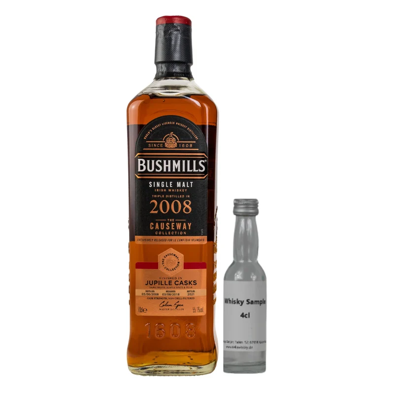 SAMPLE 4cl Bushmills 2008/2021 13 Jahre Jupille Cask The Causeway Collection 55,1%