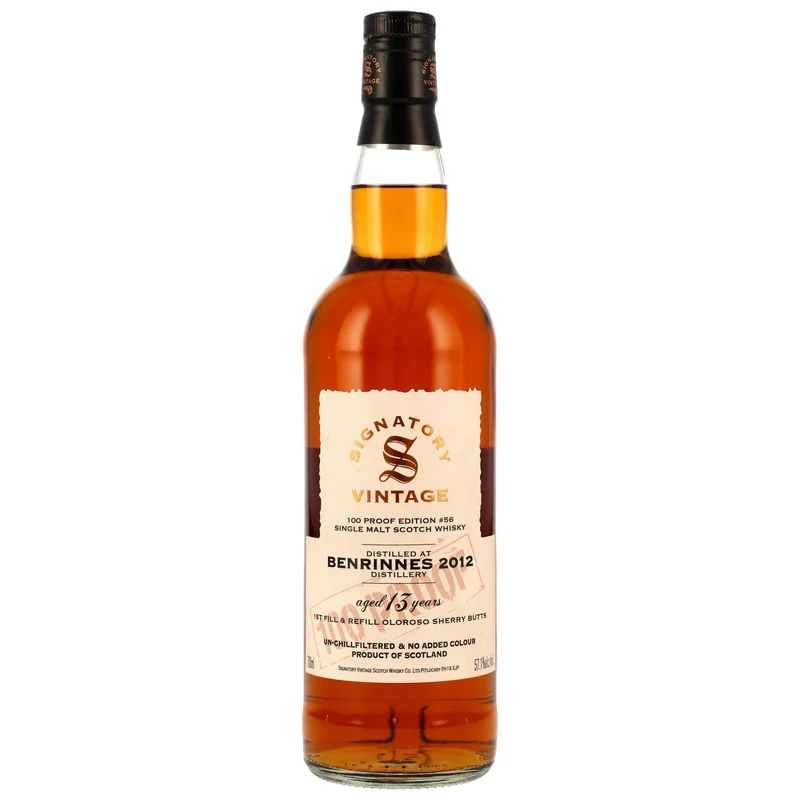 Benrinnes 13 Jahre 2012/2025 Oloroso Sherry Butts SV 100 Proof Edition #56 57,1% 0,7l