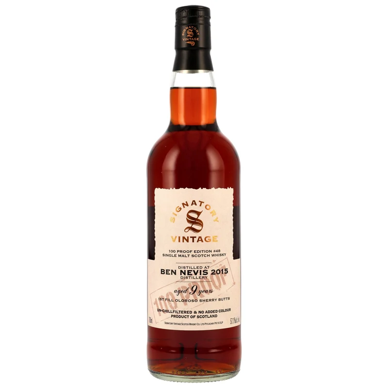 Ben Nevis 9 Jahre 2015/2025 Oloroso Sherry Butts SV 100 Proof Edition #48 57,1% 0,7l