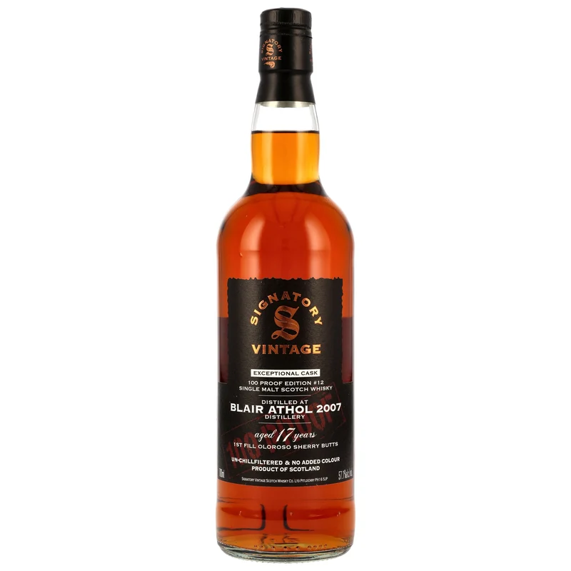 Blair Athol 17 Jahre 2007/2025 SV 1st Fill Oloroso Sherry 100 Proof Edition #12 57,1% 0,7l