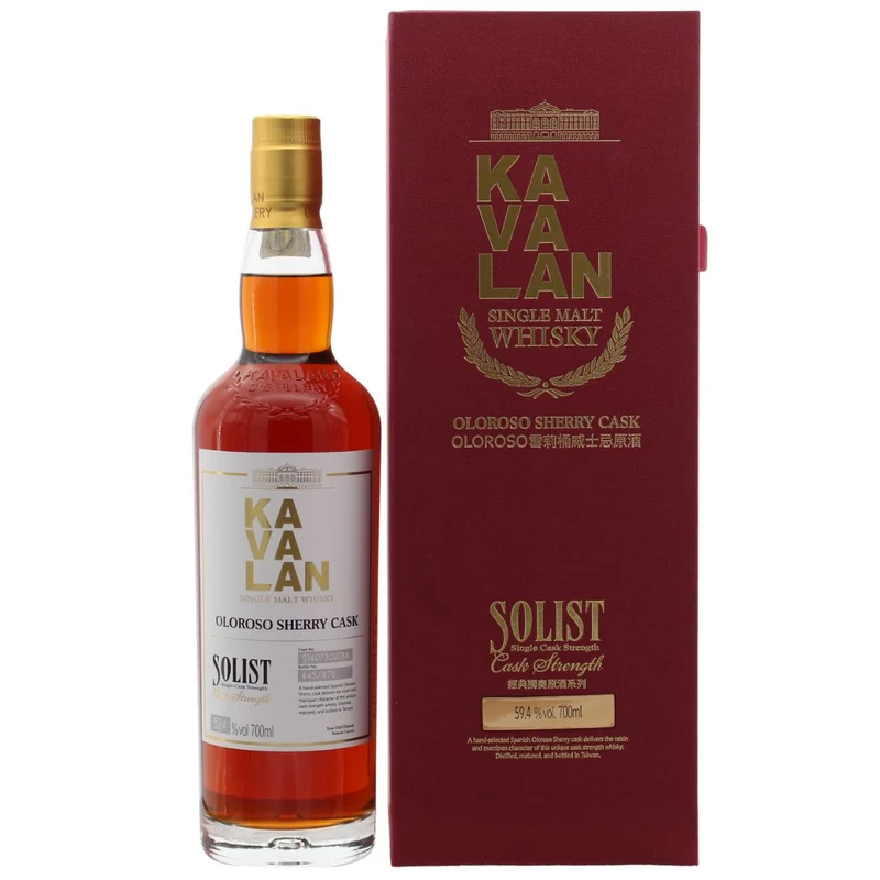 Kavalan 8 Jahre 2014/2022 Solist Oloroso Sherry Single Cask Strength 59,4% 0,7l