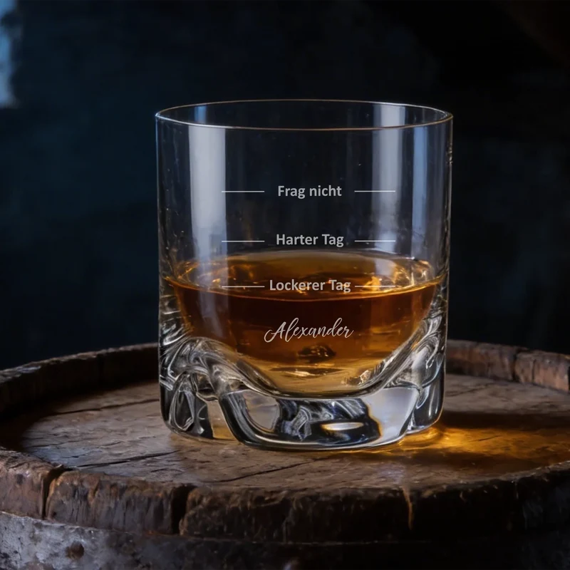 Individuell graviertes Whiskyglas mit deinem Namen