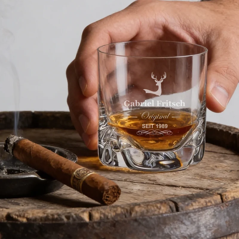 Personalisiertes Whiskyglas mit Wunschgravur