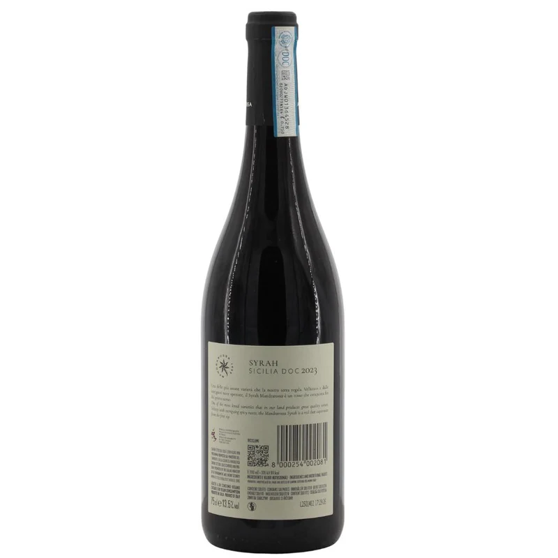 Syrah Sicilia DOC Vendemmia 2023 Mandrarossa 13,5% 0,75l