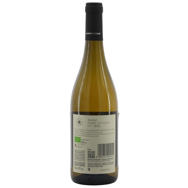 Fiano Terre Siciliane IGT Vendemmia 2023 Mandrarossa 13% 0,75l