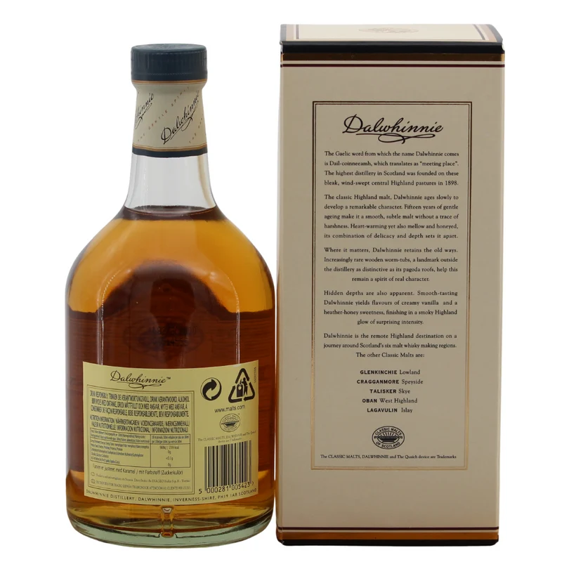 Dalwhinnie 15 Jahre (Abgefüllt 2018) 43% 0,7l