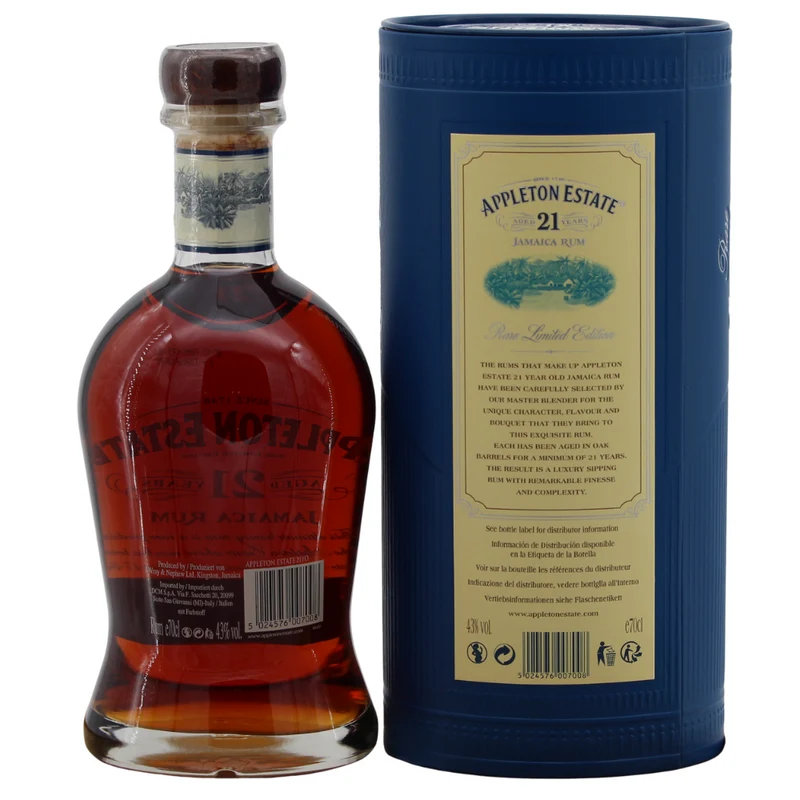 Appleton Estate 21 Jahre Jamaica Rum (Bottled ca. 2020) 43% 0,7l