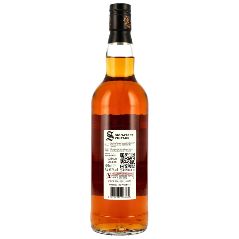 Tormore 9 Jahre 2015/2025 SV 100 Proof Edition #45 57,1% 0,7l