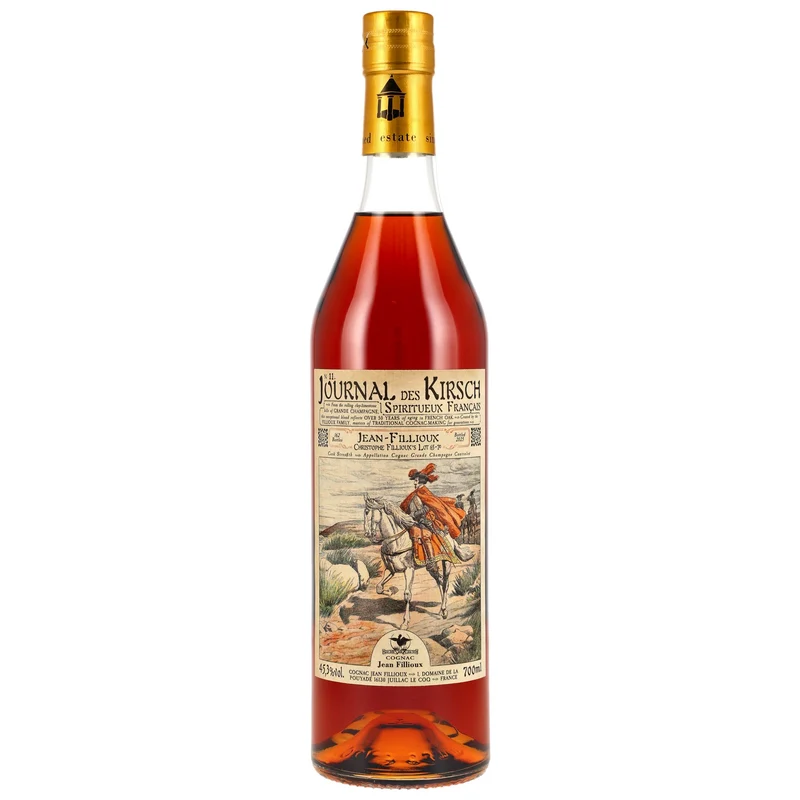 Jean Fillioux Lot 65-70 Cognac Grande Champagne - Journal des Kirsch 45,3% 0,7l