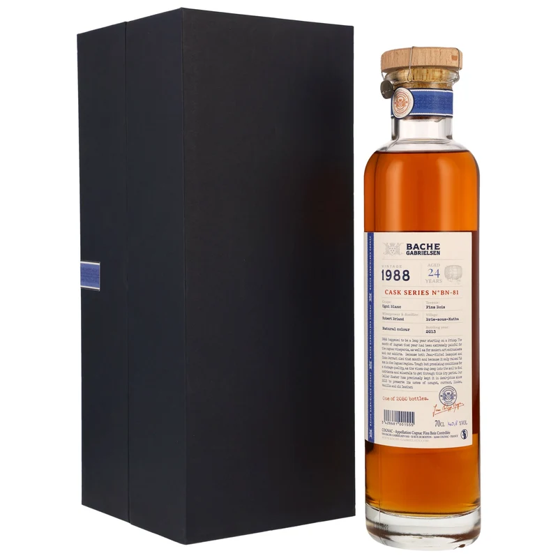Bache-Gabrielsen Cognac FB Vintage 24 Jahre 1988/2013 in GP 40,8% 0,7l