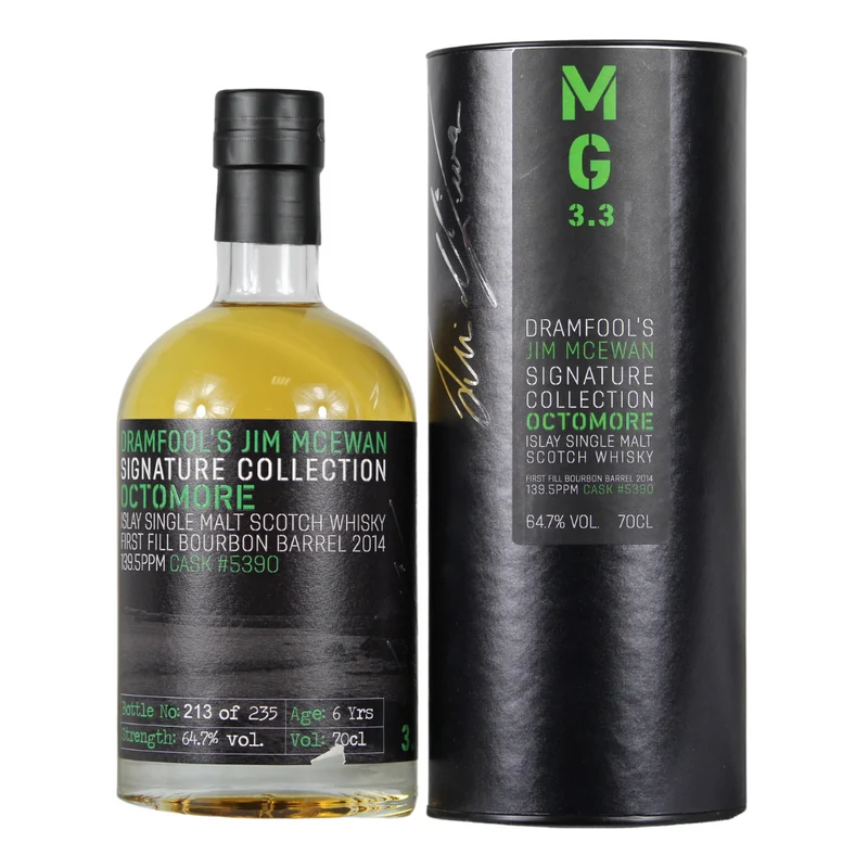 Jim McEwan Signature Collection Ocotomore 6 Jahre 1st Fill Bourbon Barrel 64,7% 0,7l