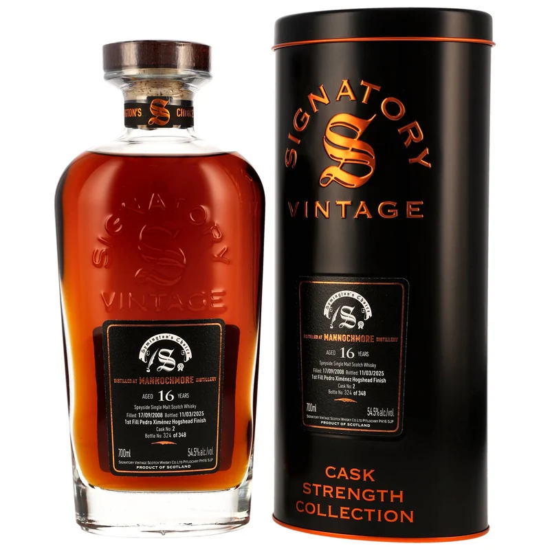 Mannochmore 16 Jahre 2008/2025 SV Symingtons Choice 54,5% 0,7l