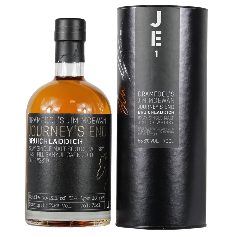 Jim McEwan Journey's End Bruichladdich 1st Fill Banyul Cask 2010 55,6% 0,7l